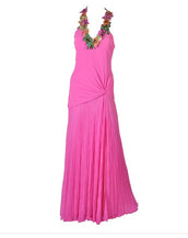 NEW VERSACE HOT PINK EMBELLISHED GOWN Sz 40 - 4