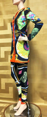 S/S 91 GIANNI VERSACE's ARCHIVE JACKET and LEGGINGS IN SILK CADY and LYCRA 38-2