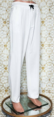 S/S 2015 look #18 BRAND NEW VERSACE WHITE VISCOSE PANTS 32 - 48 (M)