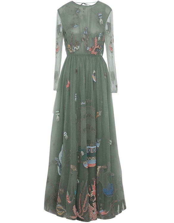 Vintage VALENTINO 2015 SEASHELL DRESS from Celebrity Closet EU 38
