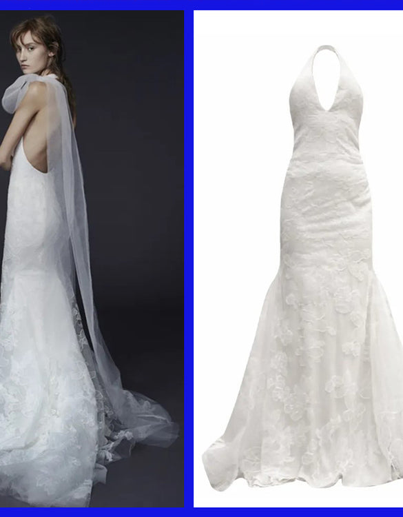 2015 Look# 8 VERA WANG SHADES OF IVORY WEDDING DRESS Sz IT 42 - 6