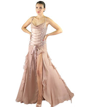 F/W 2003 Vintage VERSACE Nude Silk Corset Gown