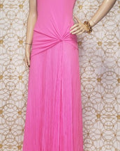 NEW VERSACE HOT PINK EMBELLISHED GOWN Sz 40 - 4