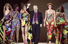 A CREPE DE CHINE BODY SUIT from MIAMI MANSION GIANNI VERSACE PERSONAL COLLECTION