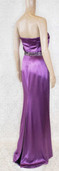 NEW VERSACE EMBELLISHED AMETHYST STRAPLESS GOWN DRESS EVA WORE IN PARIS! 38 - 2