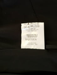 ALEXANDER McQueen BLACK SILK LONG EVENING DRESS size 40 - 4