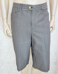 S/S 2013 Look #29 VERSACE RUNWAY WOOL/SILK CHECKERED SHORTS SUIT IT 50 - 40 (L)