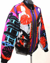 SOLD OUT!!! $3295 BRAND NEW VERSACE CUBA PRINT RED JACKET 54 - 44 - XXL