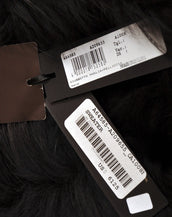 $6,125 New Versace black knit wool cardigan sweater with raccoon fur 42 - 6