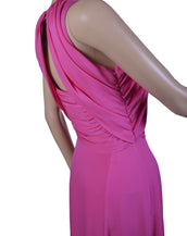 New VERSACE Pink Matte Chiffon Gown 42 - 6