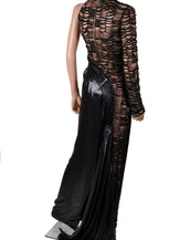 $12,225 NEW VERSACE BLACK ONE SHOULDER EMBELLISHED DRESS GOWN *as seen on Kerry* 38 - 2