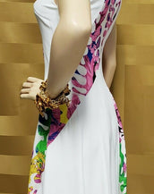 Resort 2012 look#14 NEW VERSACE EMBELLISHED WHITE DRESS 38 - 4