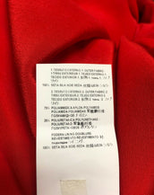 F/W 13 L#34 VERSACE RED CREPE CADY SHEATH DRESS with VINYL ANIMAL STRIPES 38 - 2