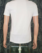 NEW VERSAC WHITE T-SHIRT with EMBELLISHED and EMBROIDERED PRINT size XS