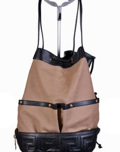 New VERSACE Men's Foldable Travel Handbag