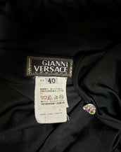 S/S 2000 LOOK#3 VINTAGE GIANNI VERSACE COUTURE BLACK DRESS 40 - 4