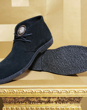 NEW VERSUS VERSACE BLACK SUEDE LEATHER SHOES 39 - 9