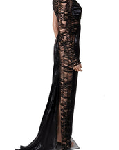 $12,225 NEW VERSACE BLACK ONE SHOULDER EMBELLISHED DRESS GOWN *as seen on Kerry* 38 - 2