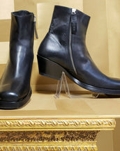 VERSACE ACTUAL RUNWAY LEATHER BOOTS F/W 2014 LOOK # 2  SIZE 44 - 11