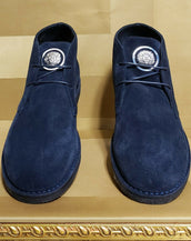 NEW VERSUS VERSACE BLACK SUEDE LEATHER SHOES 44 - 11