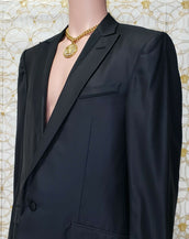 NEW GIANNI VERSACE COUTURE WOOL and SILK BLAZER JACKET (3XL)