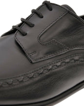 NEW VERSACE BLACK LEATHER OXFORD SHOES 42 - 9