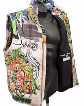 SOLD OUT! NEW VERSACE COLLECTION SLEEVELESS GOOSE DOWN JACKET VEST 46 - 36 - S