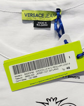 New Versace Jeans Printed T-Shirt in White sz  M