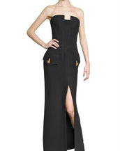$11,200 New VERSACE Black Long Dress ***Mila wore too