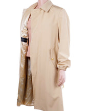 New Versace Belted Tan Trench Coat with Elastic cuffs 50 - 40
