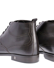 New Versace Dark Brown Leather Boots 42 - 9