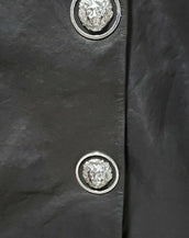 NEW VERSUS VERSACE + ANTHONY VACCARELLO EMBELLISHED LEATHER DRESS 38 - 2