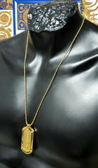 F/2012 Look # 8 VERSACE 24K GOLD PLATED CHAIN MEDUSA MEDALLION