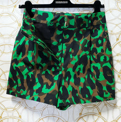 S/S 2016 Look # 12 NEW VERSACE MILITARY CAMOUFLAGE PRINTED SHORTS 42 - 6