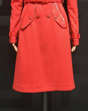 NEW VERSACE INCREDIBLY SOFT RED 100 % CASHMERE COAT 38 - 2