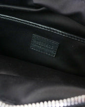 Actual Runway!!! New Versace cross printed black velvet clutch bag