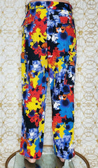 F/W 2012 look #30 BRAND NEW VERSACE MILITARY FLORAL PRINT PANTS 32 - 48 (M)
