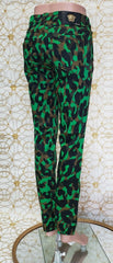 S/S 2016 VERSACE GREEN MILITARY PANTS size 28