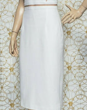 S/S 2011 look # 3 NEW VERSACE 100% COTTON WHITE DRESS  44 - 8
