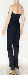 90-s Gianni Versace Couture black jumpsuit 38